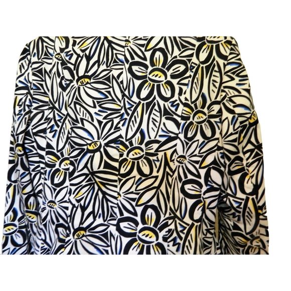 Jones Wear Floral Jacket 12 Black White Stretch Long Sleeve Single Button Lined - Picture 6 of 10